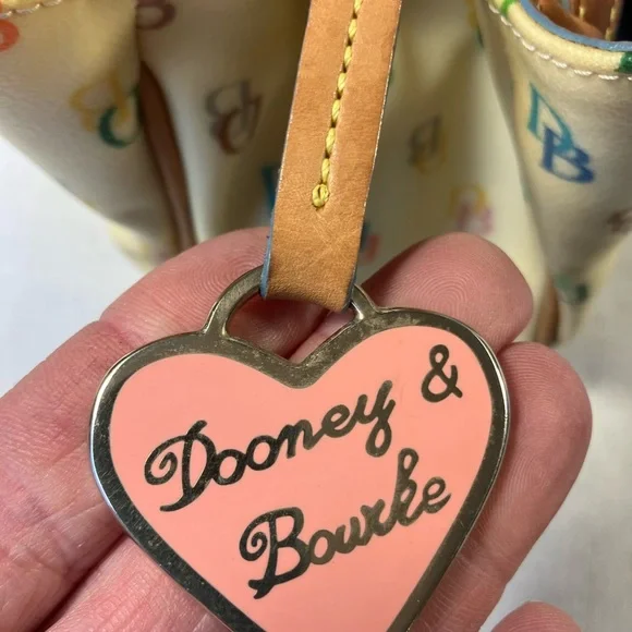 Dooney & Bourke Cream Satchel with Gold Hardware - Picture 4 of 11